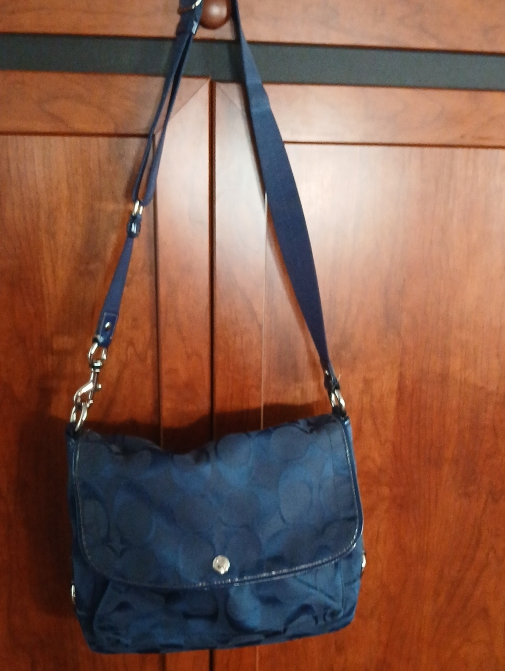 Vintage Coach Navy Bag